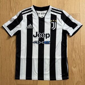 Adidas Juventus 21/22 Home Jersey Youth M 11-12Y White and Black